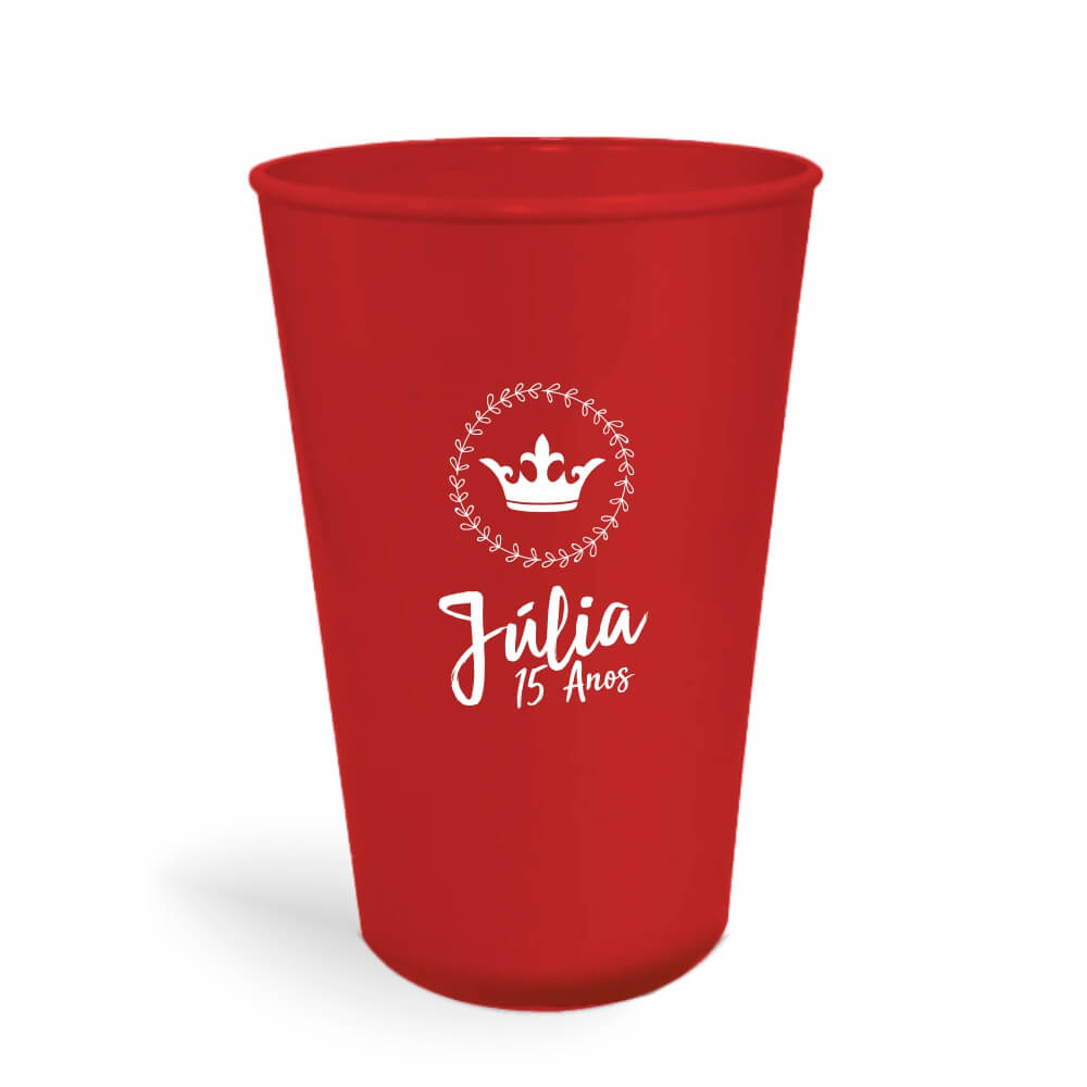 CANECA, COPOS E TAÇAS COPOS COPOS PLÁSTICOS COPO TWISTER 600ML IMPRESSÃO 1 COR LEITOSO VERMELHO