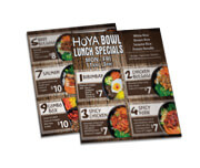 CARDÁPIOS CARDÁPIOS PERSONALIZADOS SIMPLES COUCHÊ 250G 210X300MM