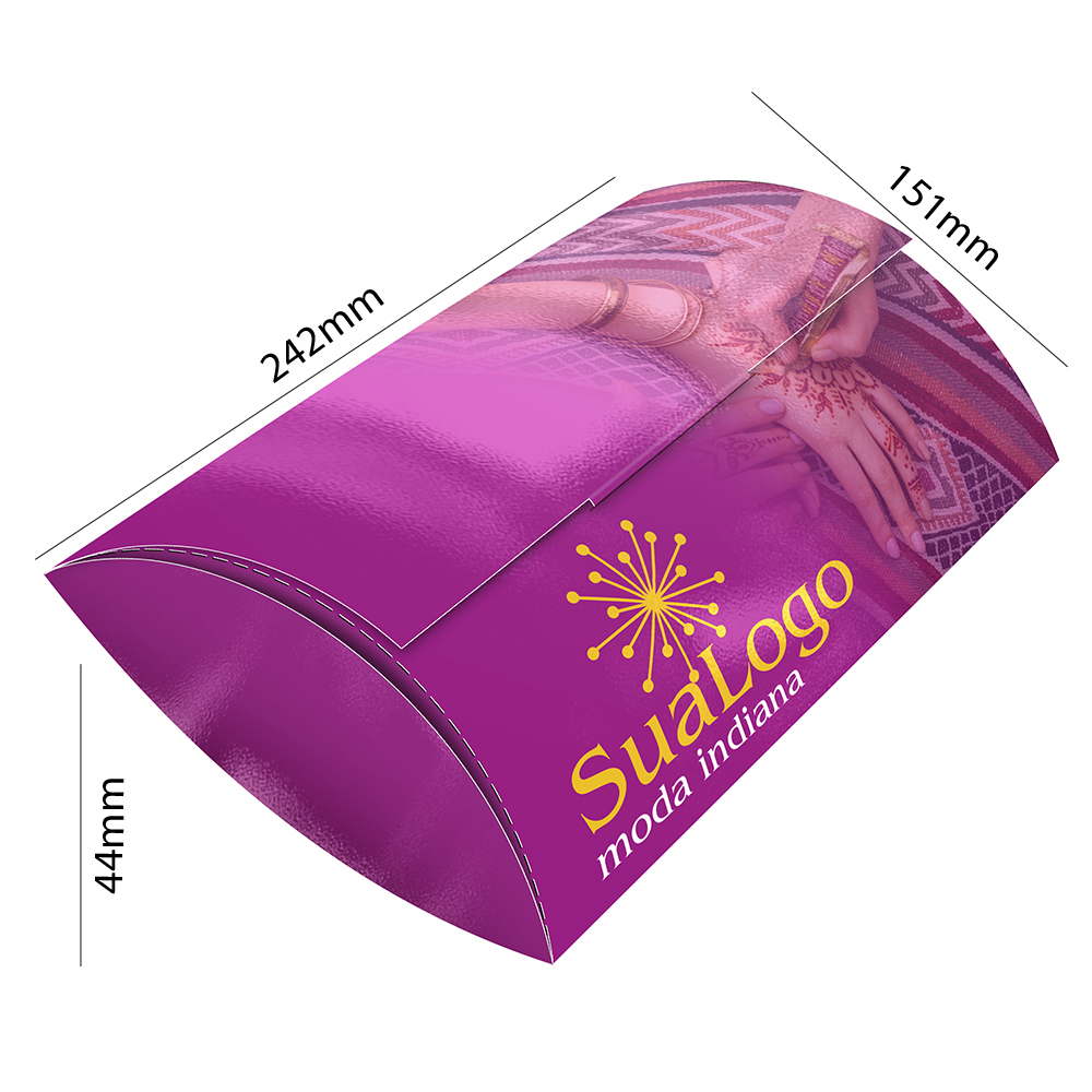 CAIXAS E EMBALAGENS CAIXAS PERSONALIZADAS CAIXA PARA ROUPAS COUCHÊ 300G LAM FOSCA FRENTE E VERNIZ LOCALIZADO FRENTE - 4X0 - 1000unid - CR3F40107