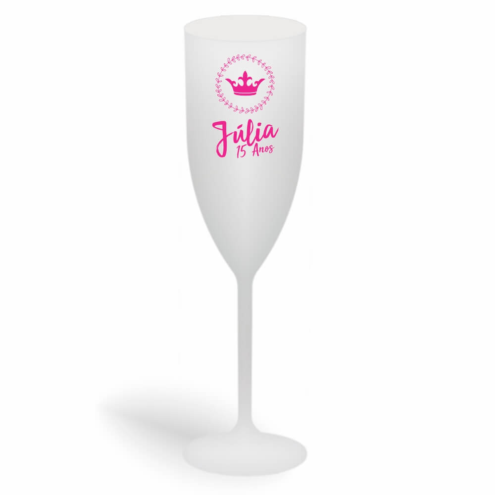 CANECA, COPOS E TAÇAS TAÇAS TAÇAS PLÁSTICAS TAÇA DE CHAMPANHE 180ML IMPRESSÃO 1 COR LEITOSA BRANCA