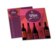 CARDÁPIOS CARDÁPIOS PERSONALIZADOS SIMPLES COUCHÊ 250G 210X300MM