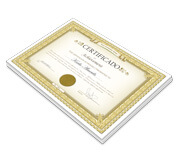 CERTIFICADOS 420X300MM APERGAMINHADO 240G SEM VERNIZ