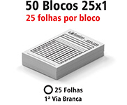 BLOCOS, COMANDAS, RECEITUÁRIOS E TALÕES BLOCOS E TALÕES 25 FOLHAS AP 56G 25X1 75X105MM