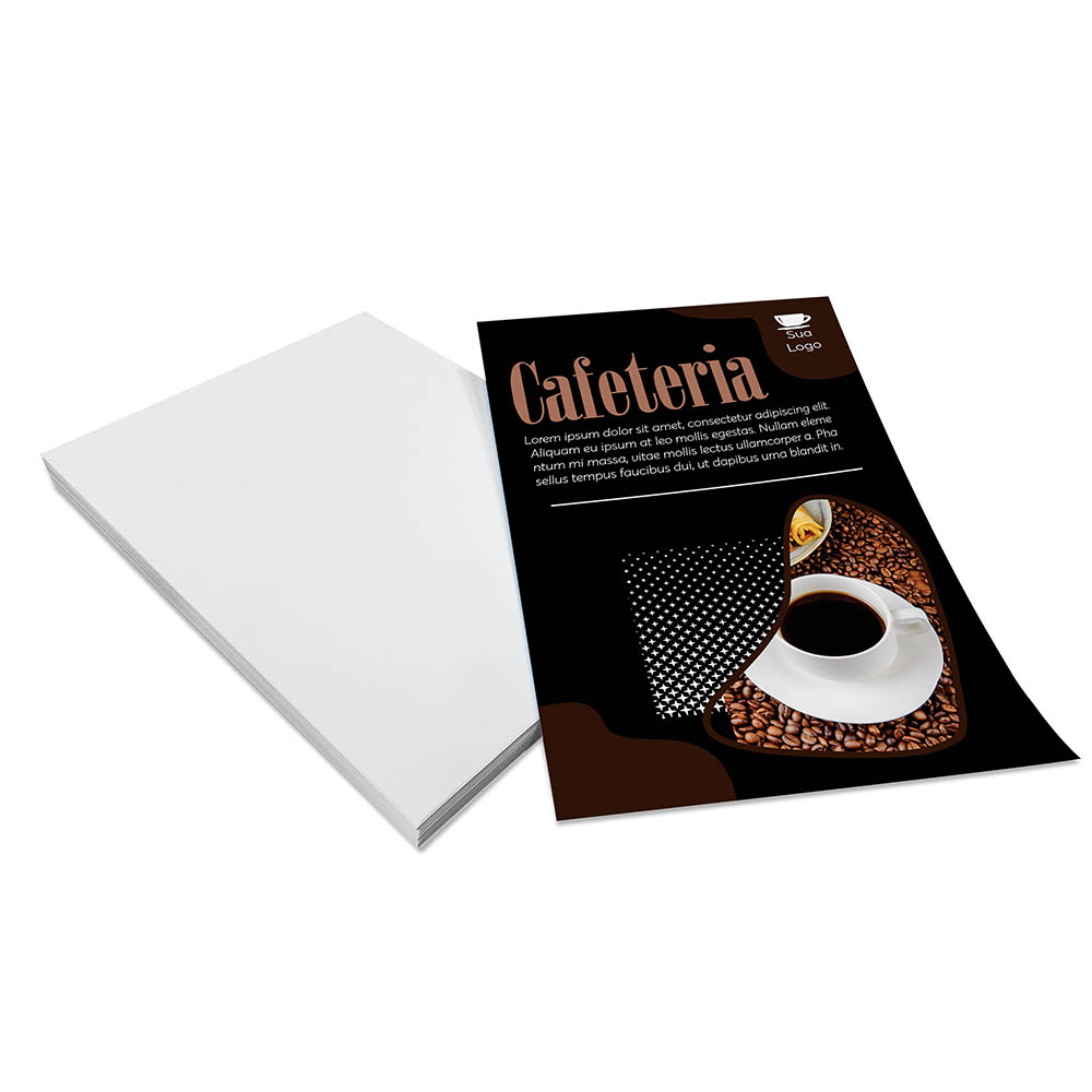 PANFLETOS, FLYERS E FOLHETOS COUCHÊ 70G SEM VERNIZ 100X150MM - 4X0 - 5000unid - PA65G8C