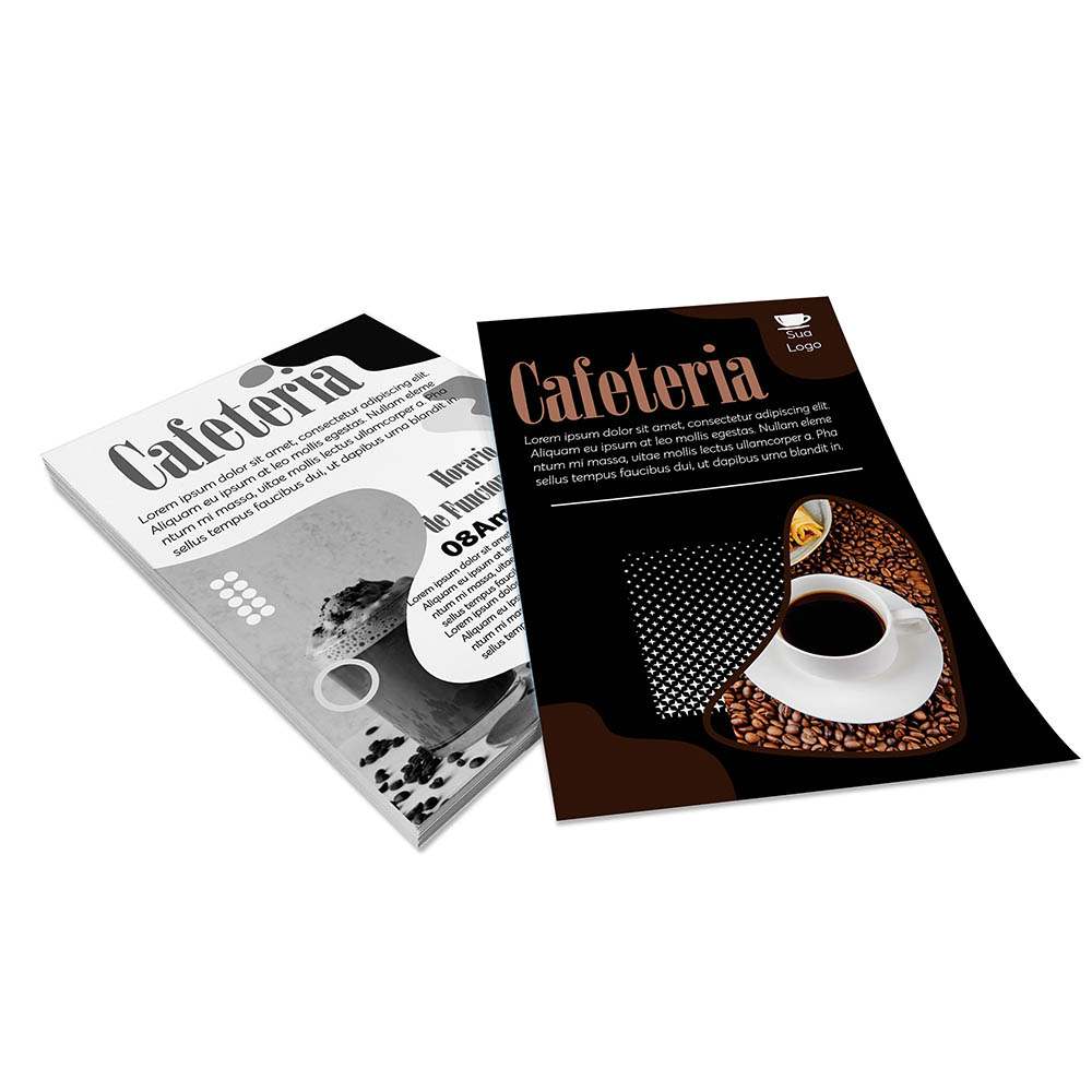 PANFLETOS, FLYERS E FOLHETOS COUCHÊ 70G SEM VERNIZ 100X150MM - 4X1 - 5000unid - PA65G8C1