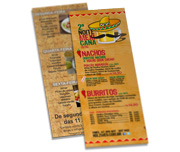 CARDÁPIOS CARDÁPIOS PERSONALIZADOS SIMPLES COUCHÊ 300G 105X300MM - 4X4 - 100unid - CSC244100C