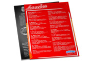 CARDÁPIOS CARDÁPIOS DESCARTÁVEIS COUCHÊ 250G 300X420MM