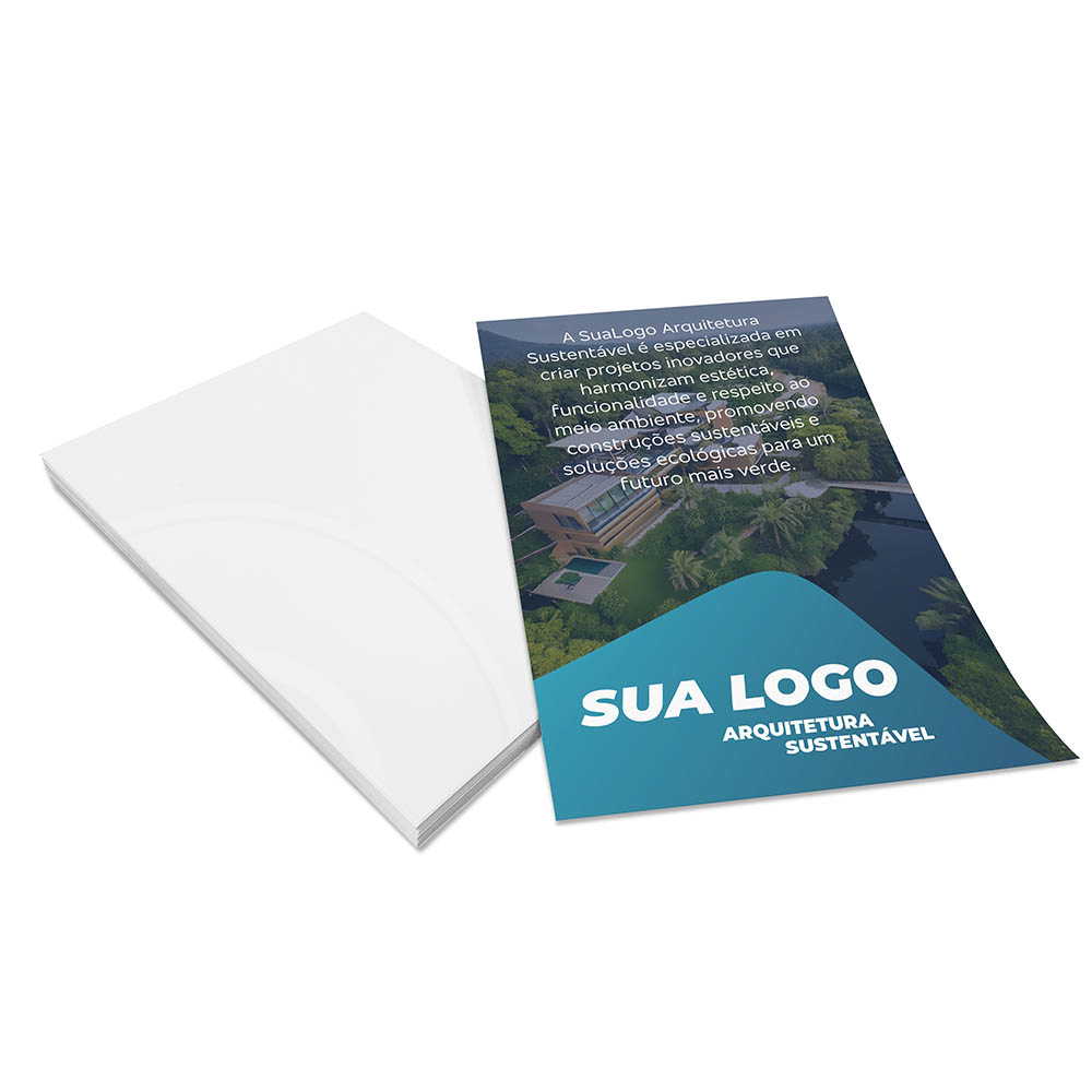 PANFLETOS, FLYERS E FOLHETOS APERGAMINHADO 240G 210X300MM - 4X0 - 250unid - PD842C1