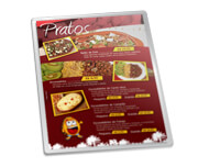 CARDÁPIOS CARDÁPIOS PERSONALIZADOS PLASTIFICADOS PLASTIFICAÇÃO RÍGIDA 0,10MM COUCHÊ 150G 300X420MM
