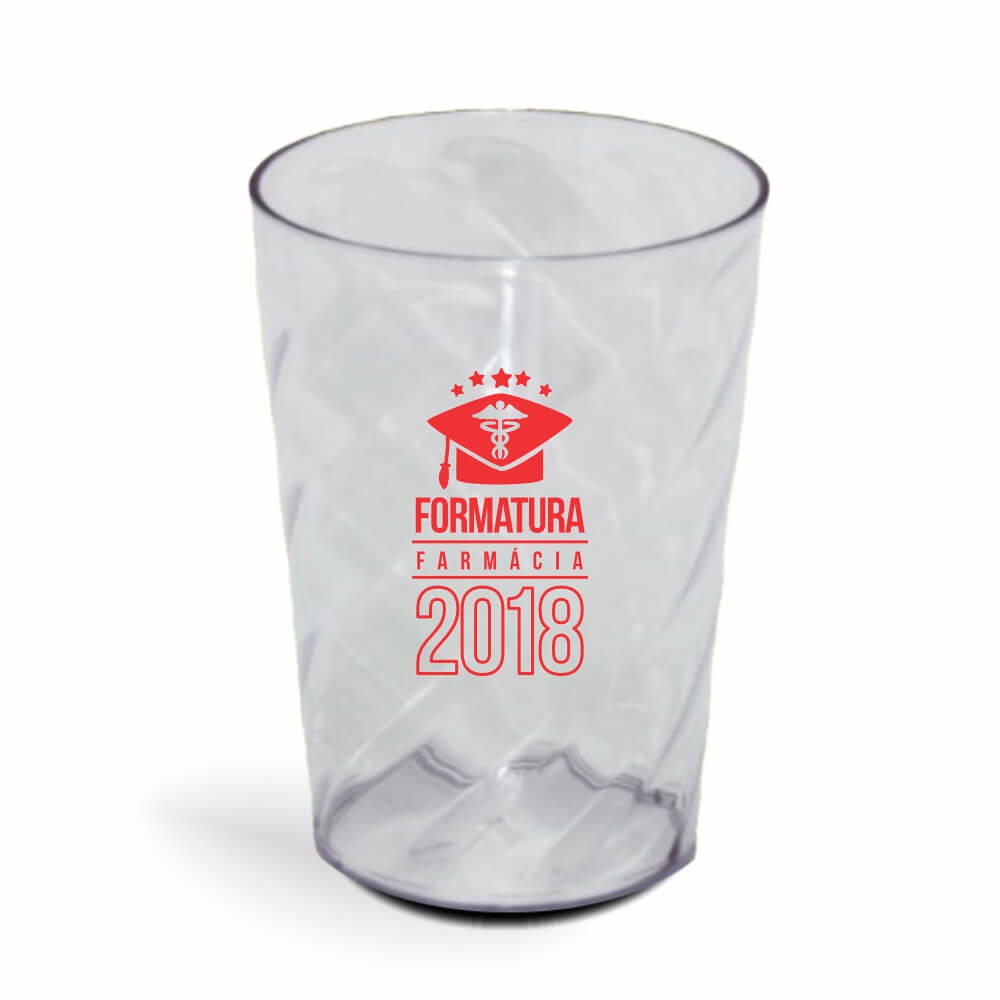 CANECA, COPOS E TAÇAS COPOS COPOS PLÁSTICOS COPO TWISTER 600ML IMPRESSÃO 1 COR TRANSPARENTE CRISTAL