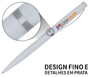 CANETAS IMPRESSÃO COLORIDA PLÁSTICAS EXECUTIVA BRANCA