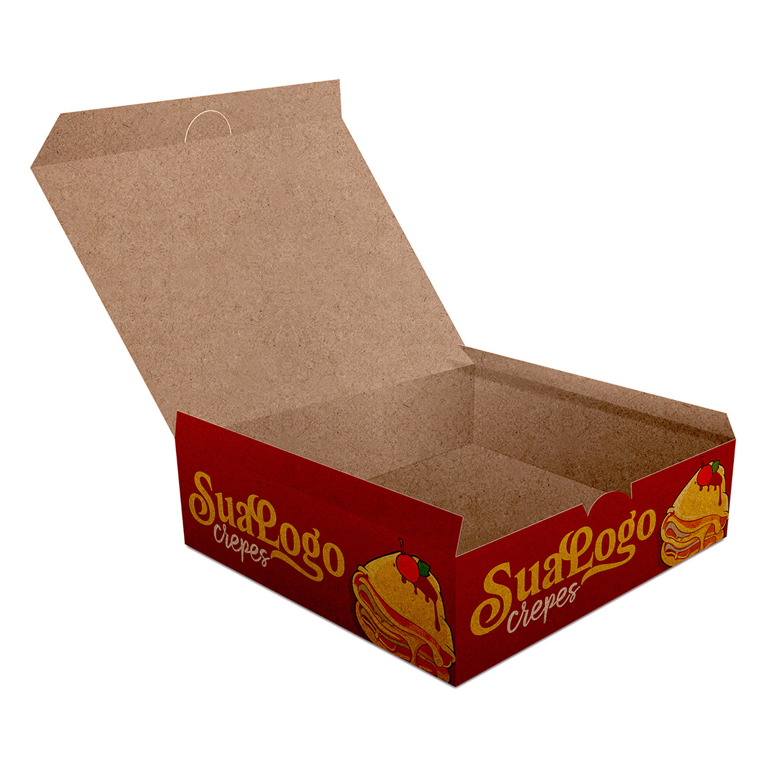 DELIVERY EMBALAGENS PARA DELIVERY KRAFT 250G CREPES LAMINAÇÃO INTERNA