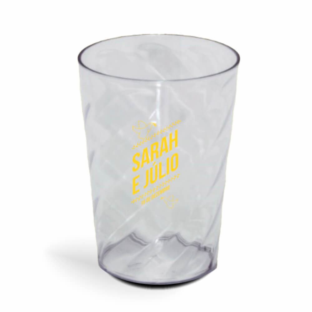 CANECA, COPOS E TAÇAS COPOS COPOS PLÁSTICOS COPO TWISTER 600ML IMPRESSÃO 1 COR TRANSPARENTE CRISTAL