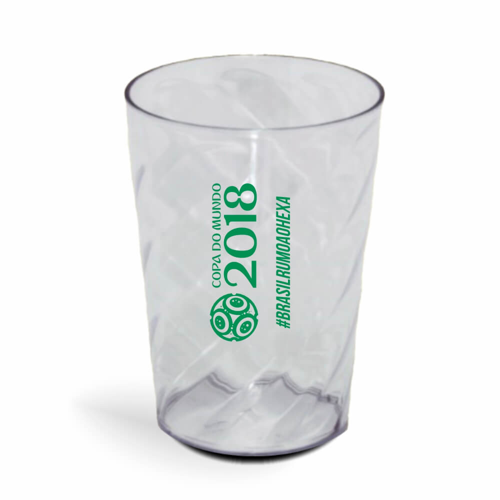 CANECA, COPOS E TAÇAS COPOS COPOS PLÁSTICOS COPO TWISTER 600ML IMPRESSÃO 1 COR TRANSPARENTE CRISTAL
