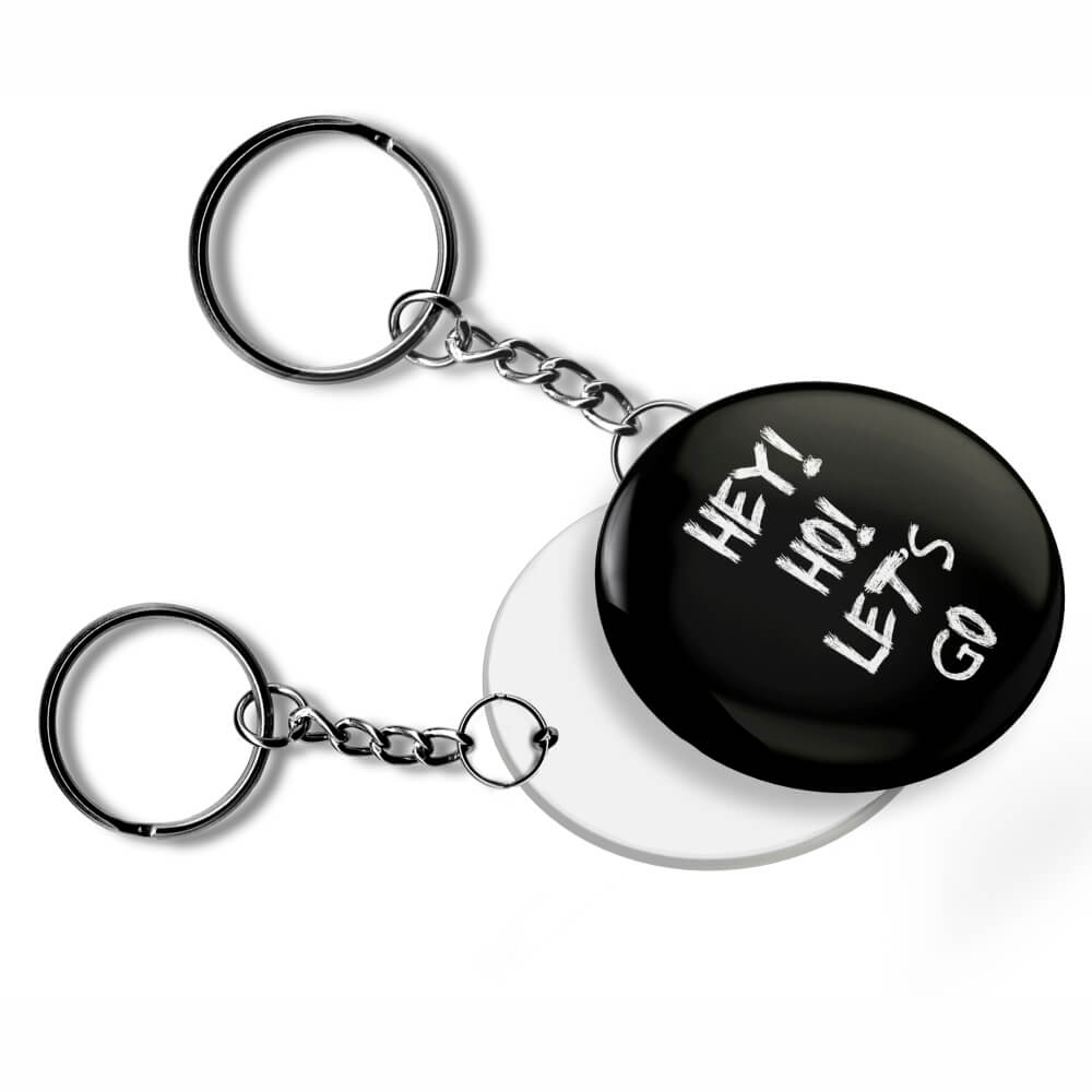 BOTTONS E PINS PERSONALIZADOS UMA FACE COM CHAVEIRO MODELO REDONDO 35MM