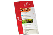 CARDÁPIOS CARDÁPIOS DESCARTÁVEIS COUCHÊ 300G 105X300MM - 4X4 - 100unid - CDC104100C