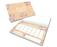 AGENDAS, CADERNOS E APOSTILAS PLANNER CAPA COUCHÊ 250G E MIOLO AP 90G 52 FOLHAS 150X210MM