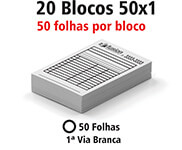 BLOCOS, COMANDAS, RECEITUÁRIOS E TALÕES BLOCOS E TALÕES 50 FOLHAS AP 56G 50X1 105X150MM
