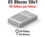 BLOCOS, COMANDAS, RECEITUÁRIOS E TALÕES BLOCOS E TALÕES 50 FOLHAS AP 56G 50X1 150X210MM