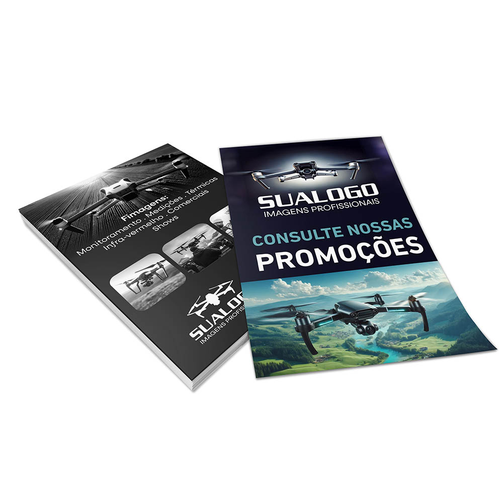 PANFLETOS, FLYERS E FOLHETOS COUCHÊ 115G SEM VERNIZ 100X150MM
