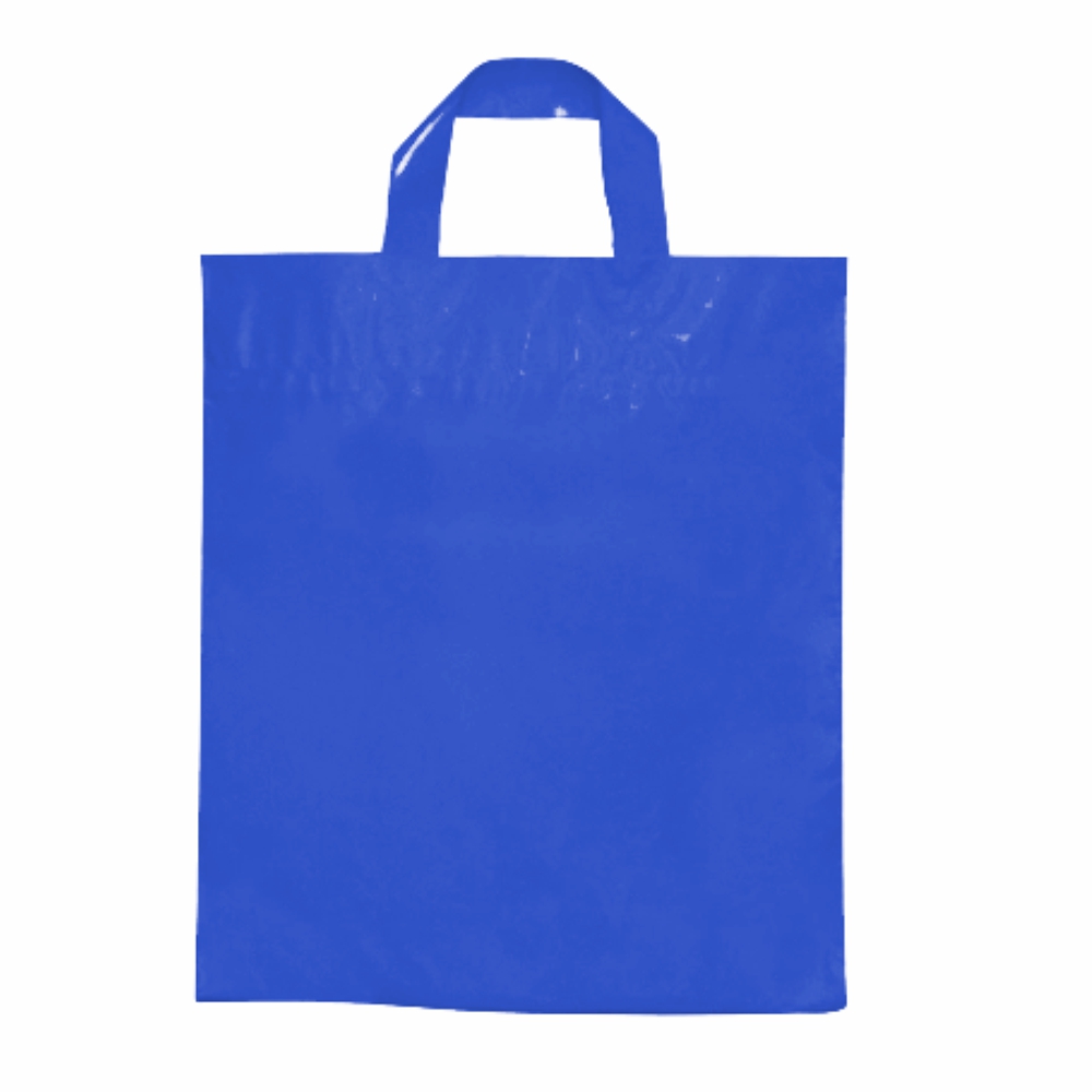 OUTLET EXPRESSIVA SEM PERSONALIZAÇÃO SACOLAS PLÁSTICA ALÇA FITA 300X450MM AZUL - 0X0 - 50unid - SPAFVP50C1
