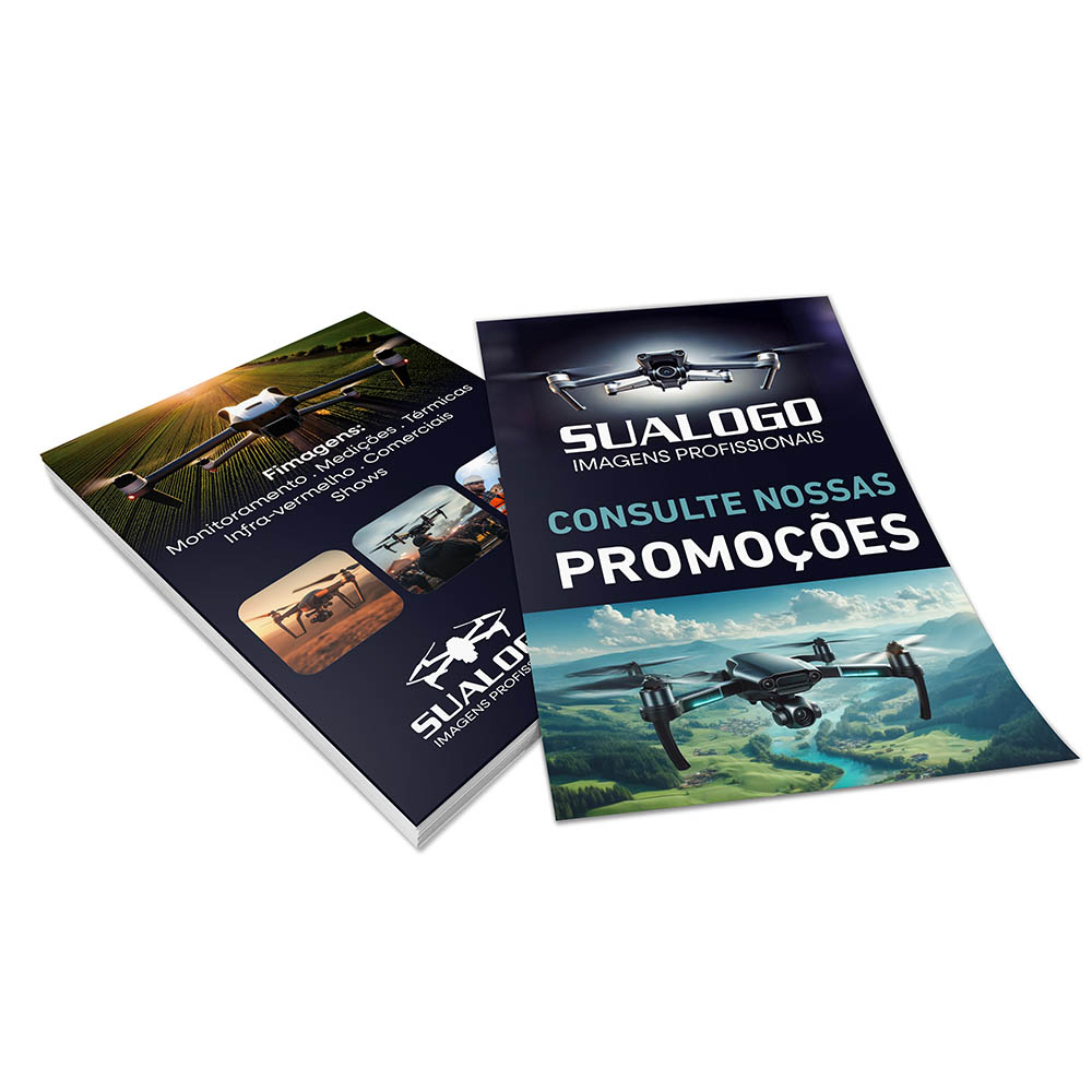 PANFLETOS, FLYERS E FOLHETOS COUCHÊ 115G SEM VERNIZ 100X150MM