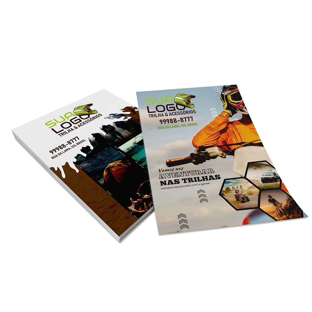 PANFLETOS, FLYERS E FOLHETOS COUCHÊ 115G SEM VERNIZ 100X150MM