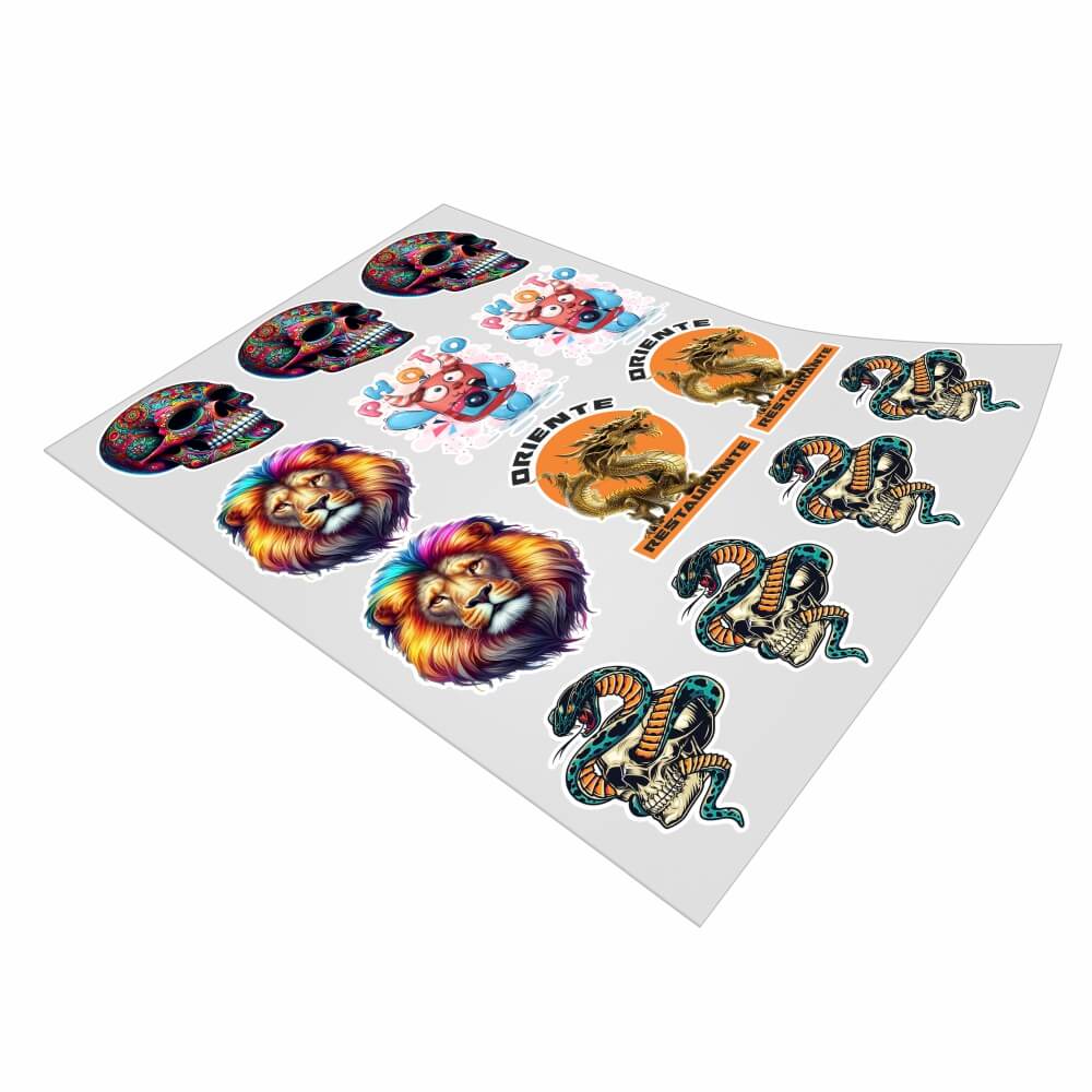 DTF UV IMPRESSÃO NA FOLHA 210X297MM