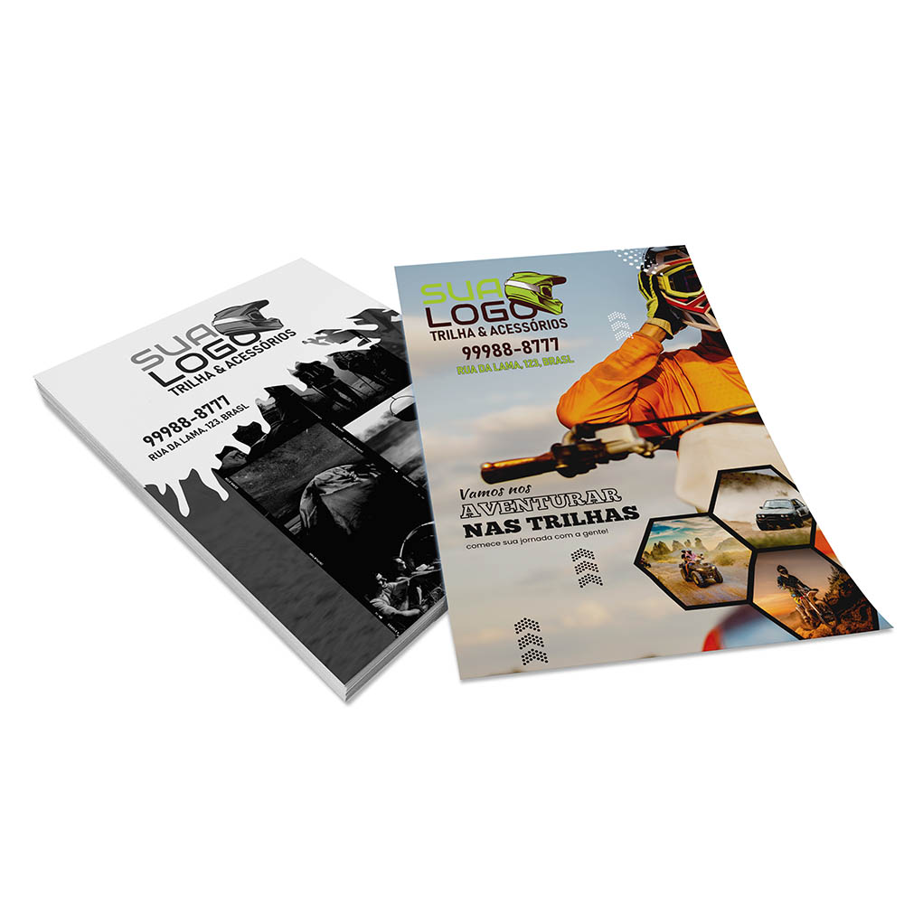 PANFLETOS, FLYERS E FOLHETOS COUCHÊ 115G SEM VERNIZ 100X150MM