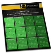 CALENDÁRIOS E FOLHINHAS 2025 FOLHINHA DE PAREDE COUCHÊ 300G VERNIZ UV TOTAL FRENTE 270X343MM