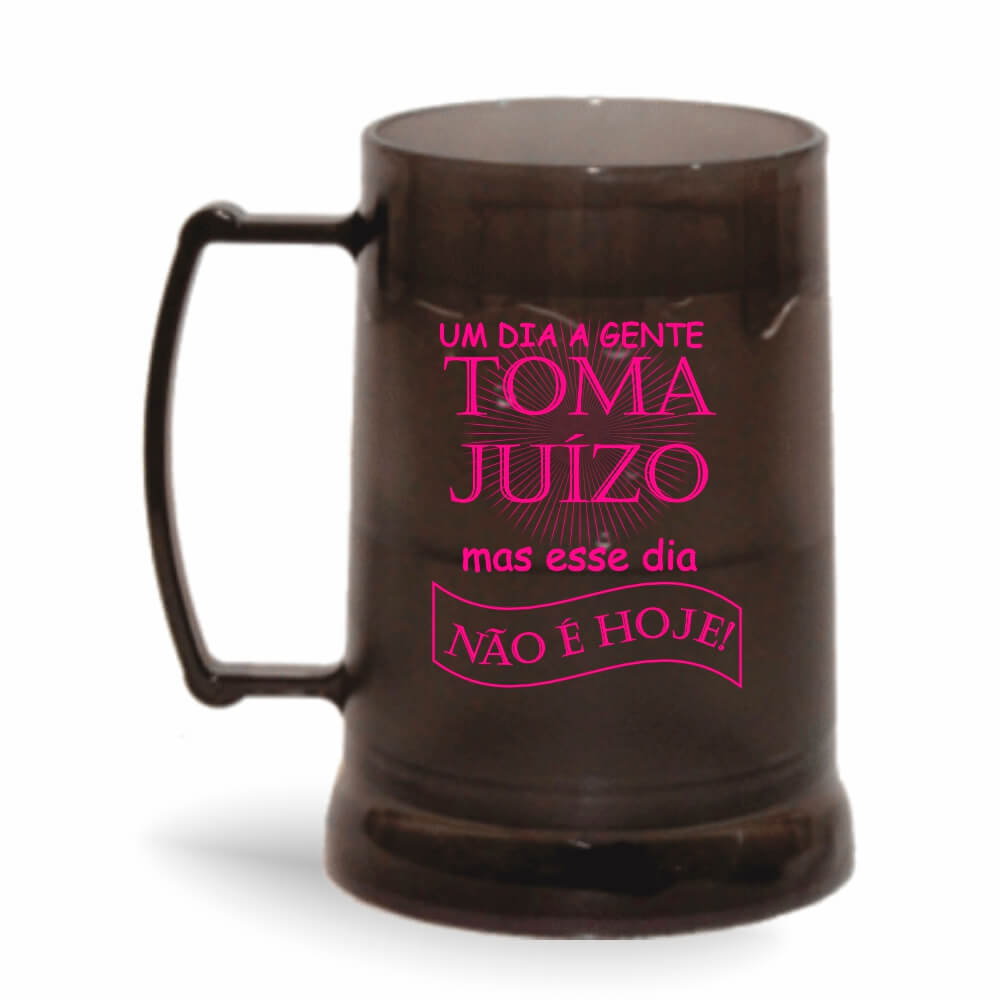 CANECA, COPOS E TAÇAS CANECAS CANECAS PLÁSTICAS COM GEL 300ML IMPRESSÃO 1 COR TRANSPARENTE FUMÊ COM GEL INCOLOR