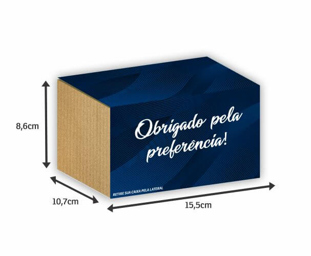 COBRE CAIXAS APERGAMINHADO 150G PARA 250 CARTÕES 406X145MM - 4X0 - 500unid - COBC500C