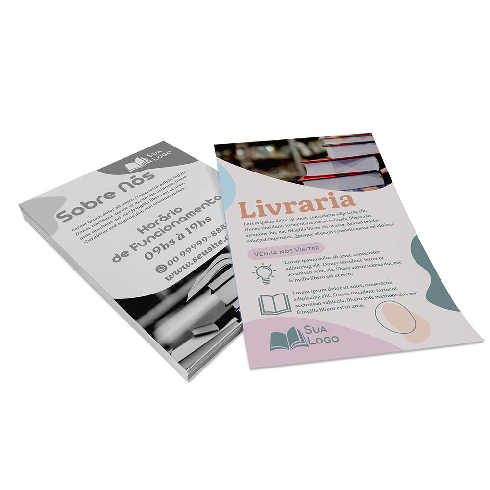 PANFLETOS, FLYERS E FOLHETOS COUCHÊ 70G SEM VERNIZ 200X300MM - 4X1 - 1000unid - PA65G16C1