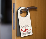 NÃO PERTURBE COM FURO RECICLATO 240G SEM LAMINAÇÃO E SEM VERNIZ SEM VERNIZ