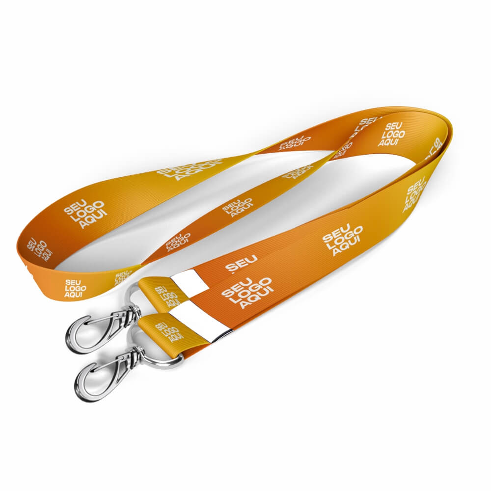 CORDÕES CORDÃO COM MOSQUETÃO DUPLO CORDÃO 12MM 825X20MM - 4X4 - 57unid - CDP12025C