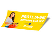 ADESIVOS ADESIVO DE PISO VINIL BRANCO RETANGULAR