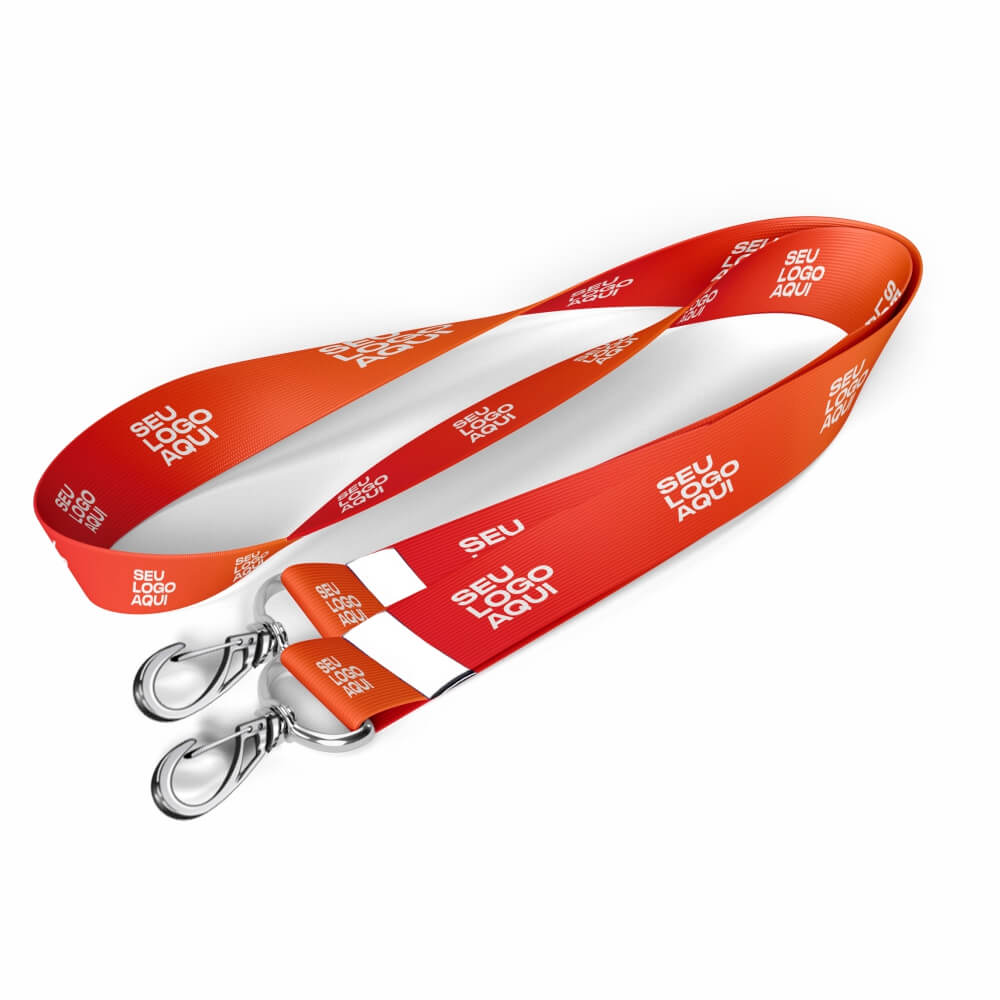 CORDÕES CORDÃO COM MOSQUETÃO DUPLO CORDÃO 12MM 1000X20MM