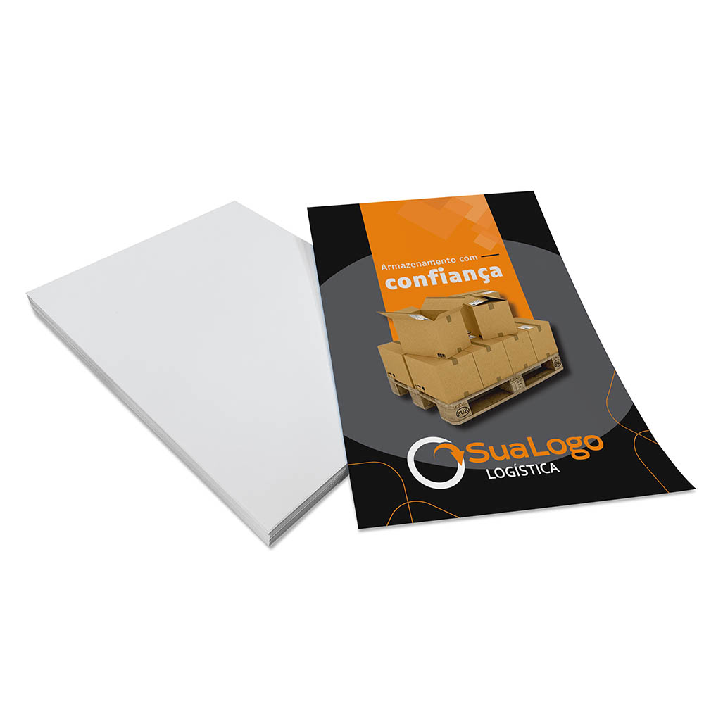 PANFLETOS, FLYERS E FOLHETOS COUCHÊ 115G SEM VERNIZ 150X200MM - 4X0 - 2500unid - 1521
