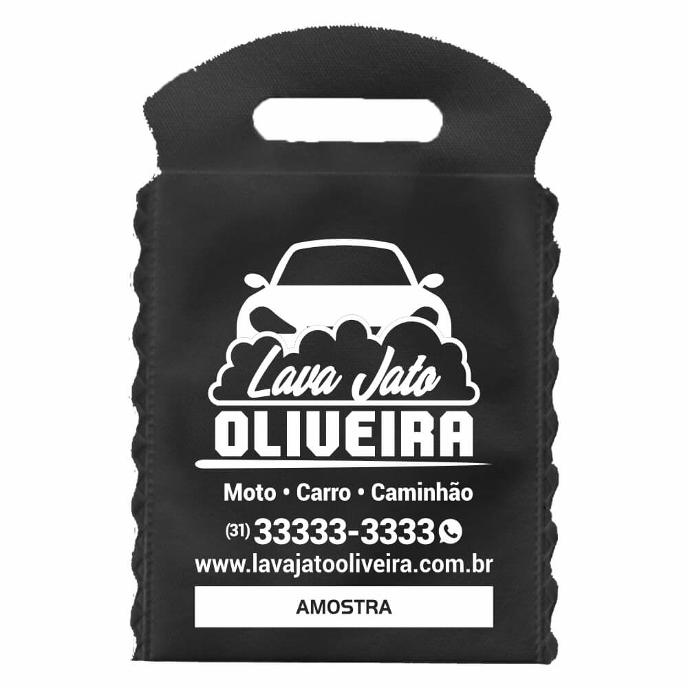 LIXEIRA PARA CARRO 210X300MM PRETO - 1X0 - 250unid - LXCP250G