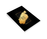 AGENDAS, CADERNOS E APOSTILAS CADERNETA CAPA BROCHURA E COLA MIOLO PERSONALIZADO ABERTURA VERTICAL CAPA COUCHÊ 300G E MIOLO AP 75G LAM FOSCA FR E HOTSTAMPING FR 48 FOLHAS 105X150MM - 4X0 - 4unid - CD2HS4C