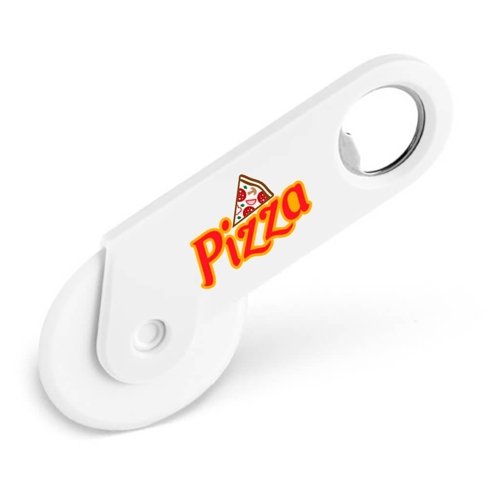 ABRIDORES E CHAVEIROS ABRIDOR CORTADOR DE PIZZA TRADICIONAL TOKEV BRANCO