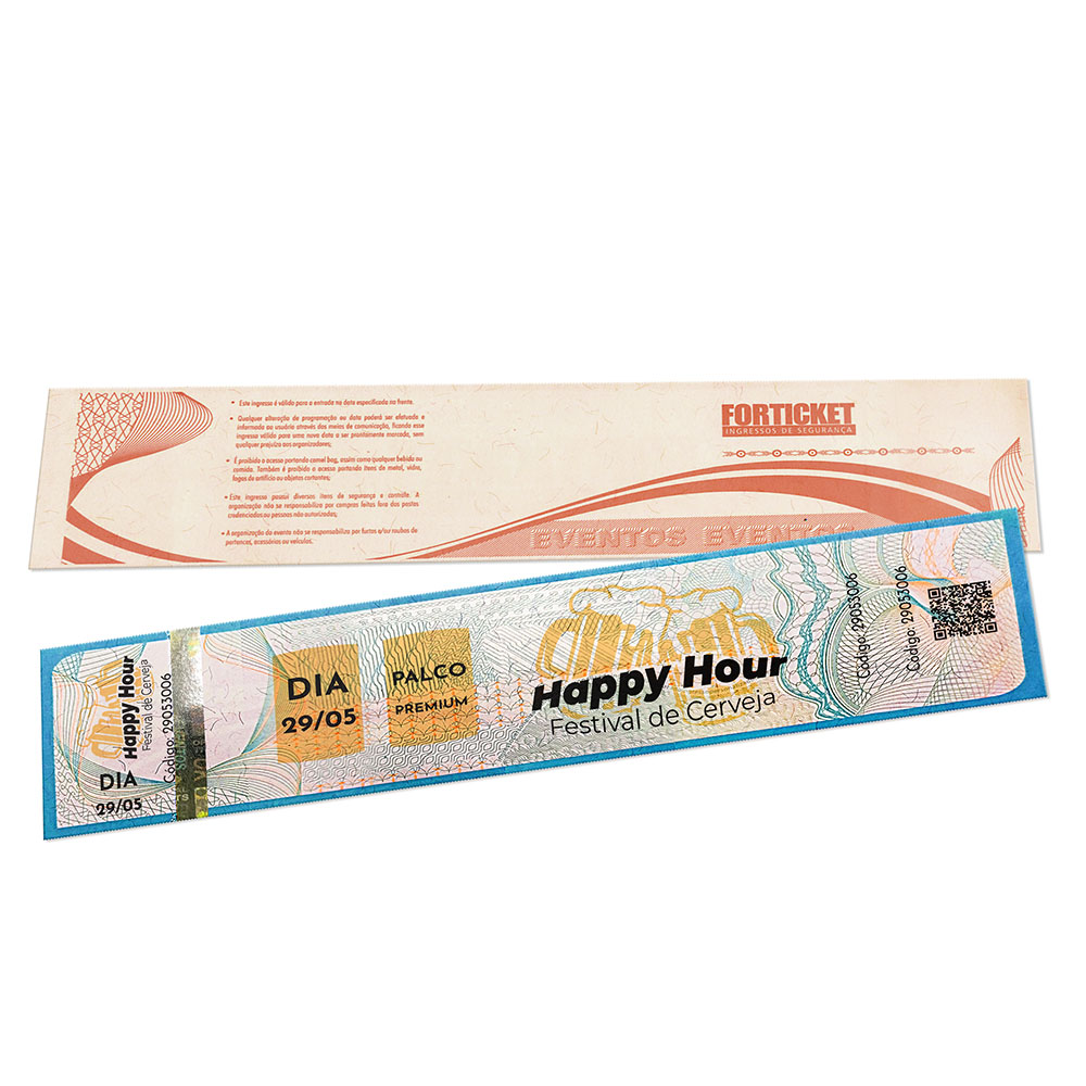 INGRESSOS DE SEGURANÇA 211X51MM AZUL