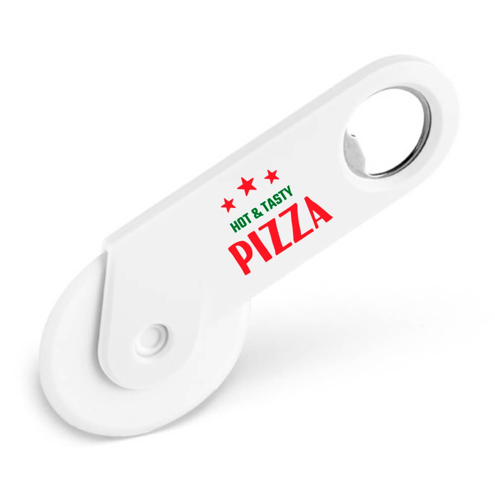 ABRIDORES E CHAVEIROS ABRIDOR CORTADOR DE PIZZA TRADICIONAL TOKEV BRANCO