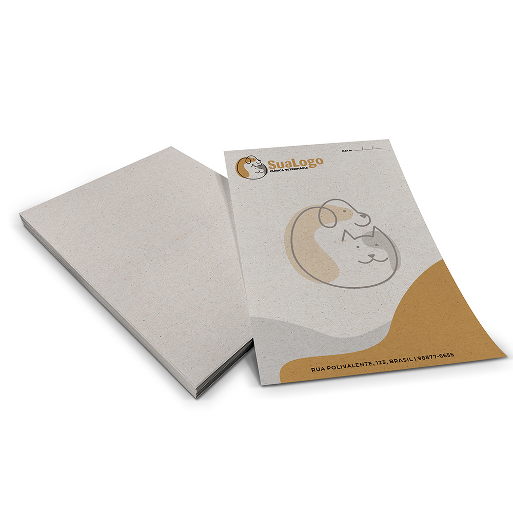 PAPEL TIMBRADO RECICLATO 90G 300X210MM - 4X0 - 50unid - L0C5