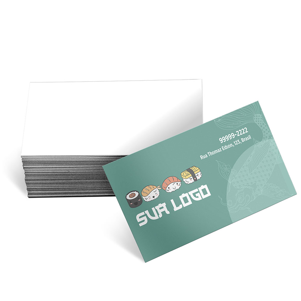 CARTÕES DE VISITA APERGAMINHADO 240G SEM LAMINAÇÃO E SEM VERNIZ UV SEM VERNIZ - 4X0 - 100unid - AP240B