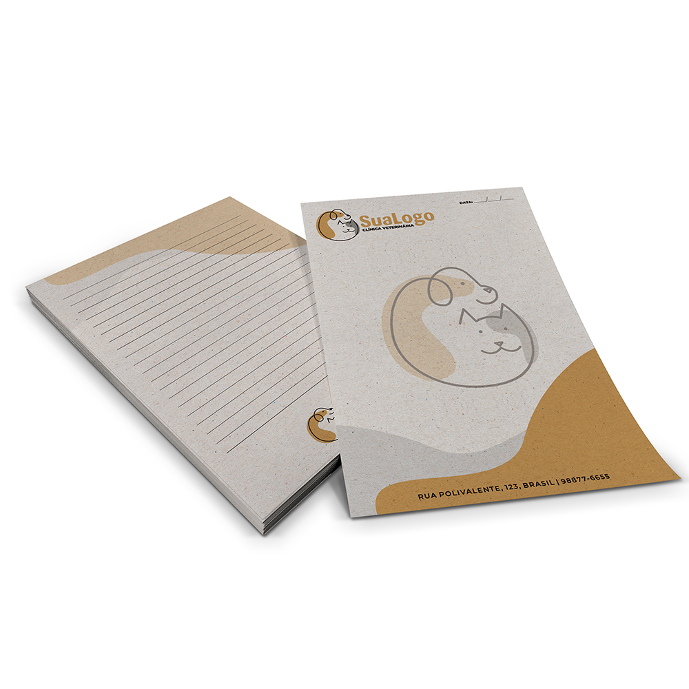 PAPEL TIMBRADO RECICLATO 90G 300X210MM - 4X4 - 50unid - L0C5C