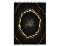 AGENDAS, CADERNOS E APOSTILAS CADERNETA CAPA MALEÁVEL WIRE O MIOLO PERSONALIZADO ABERTURA VERTICAL CAPA COUCHÊ 250G E MIOLO AP 75G LAM FOSCA FR E HOTSTAMPING FR 48 FOLHAS 150X210MM - 4X0 - 10unid - CD6HS10