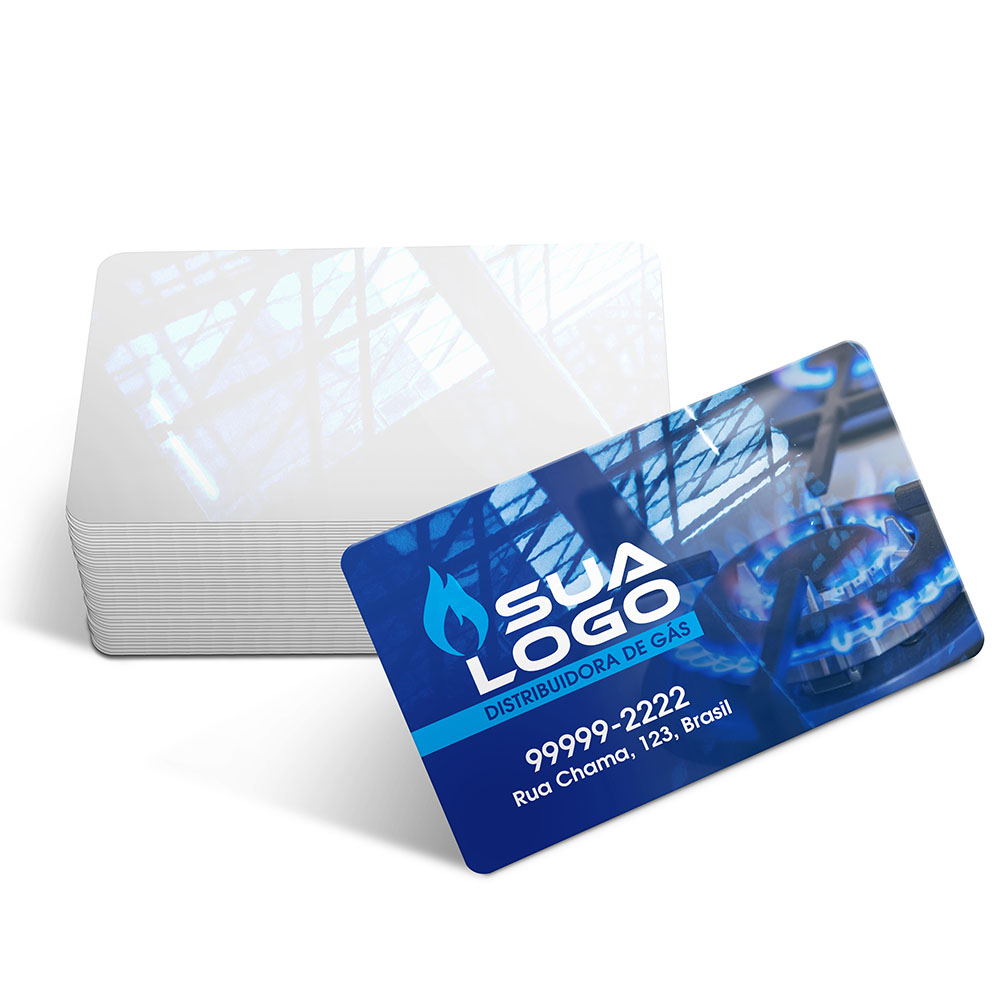 CARTÕES FIDELIDADE PLÁSTICO COMPACTO 50G 91X59MM - 4X0 - 10unid - CF251DC