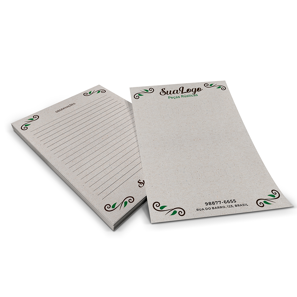 PAPEL TIMBRADO RECICLATO 90G 300X210MM - 4X4 - 100unid - L0CC