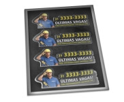 ADESIVOS FOLHA 330X480MM VINIL BRANCO RESINADO - 4X0 - 50unid - ADVMC50C